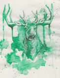 A4 Watercolour Deer