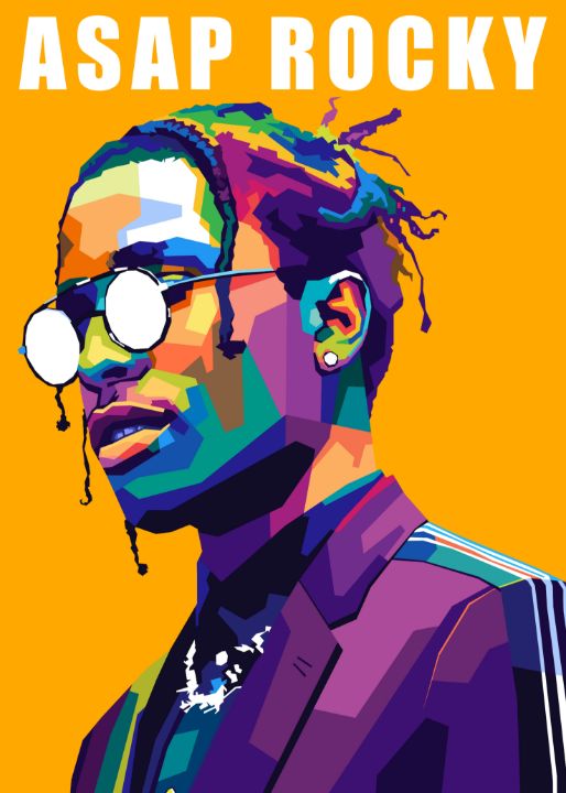 ポップアートパネル ポップアート A$AP Rocky エイサップ ロッキー A
