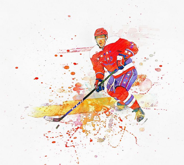 Premium Vector | One single line drawing young ice hockey player in action  to play a game on ice rink stadium vector