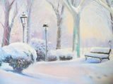 Winter art pastels oils & acrylics