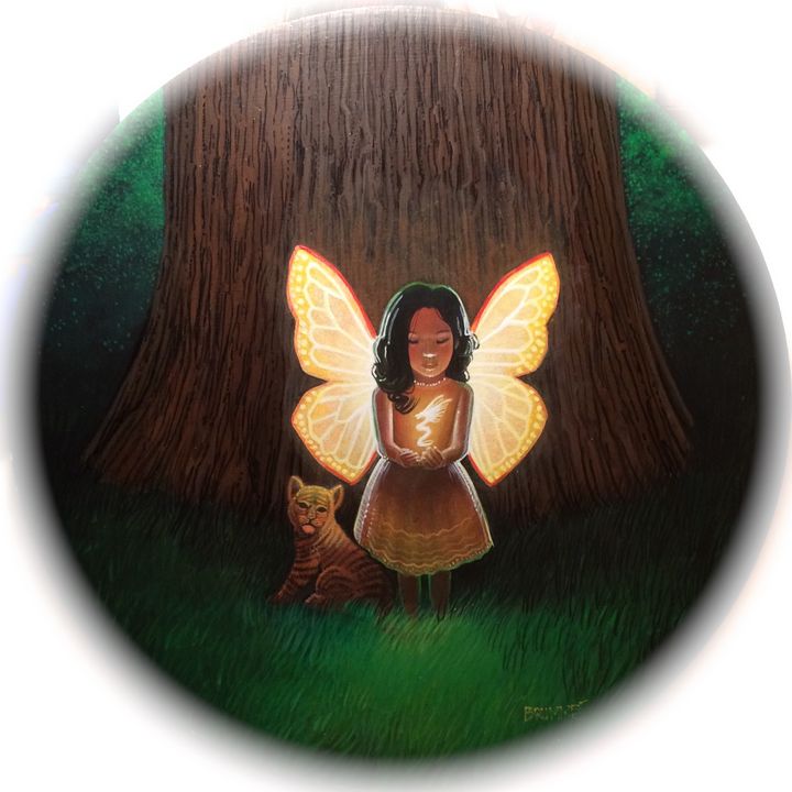 The Butterfly Child in White - Steve Brumme Woker
