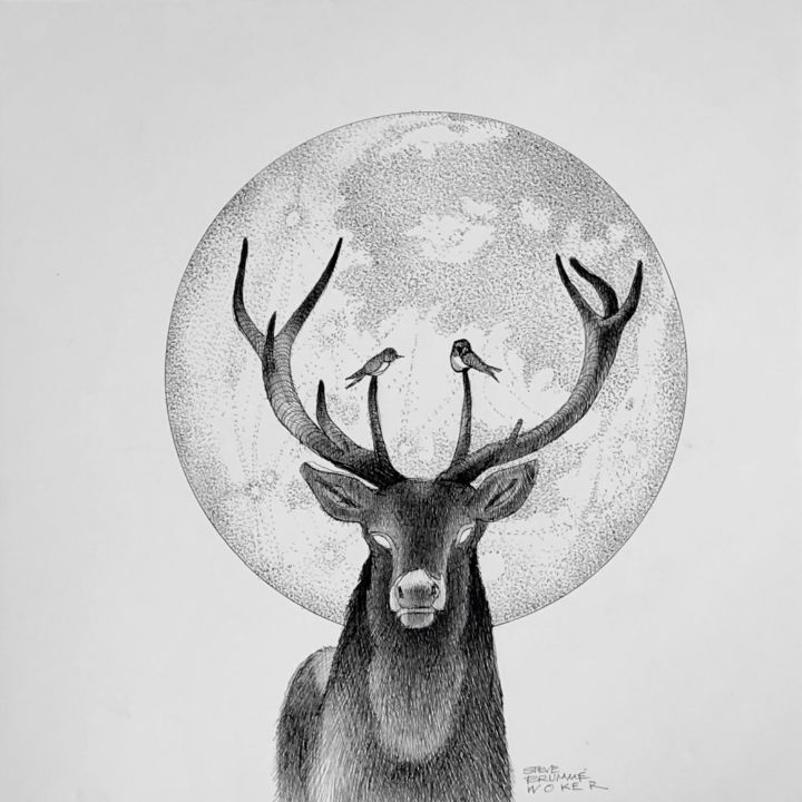 The Moon Deer and the Sparrows - Steve Brumme Woker