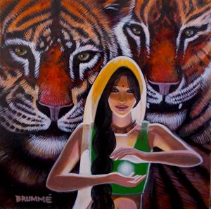 Durga and Her Tigers: the second one - Steve Brumme Woker