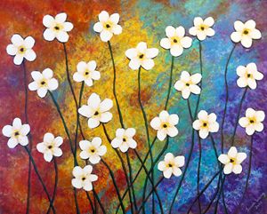 Simple Painting - Swara Arts - Paintings & Prints, Flowers, Plants