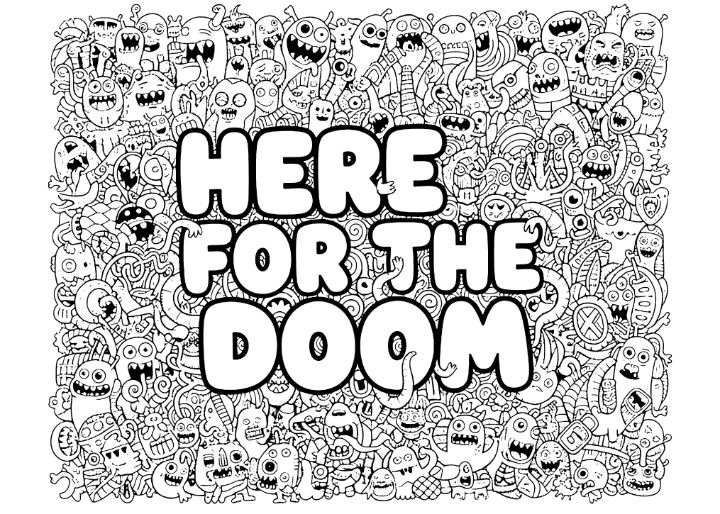 doodle art here for the doom - Tutormade - Drawings & Illustration ...