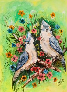 Birds painting