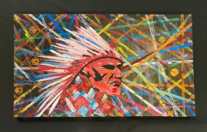 Warrior Head Dress - Inspired artworks by Don