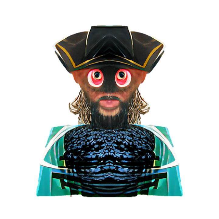 Black beard pirate - ravatarts
