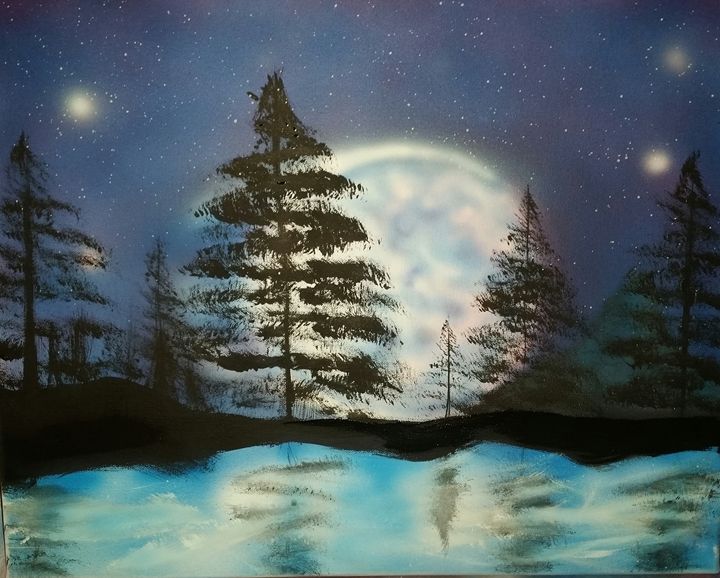 moonlight bliss - Christopher Morgan Designs - Paintings & Prints ...