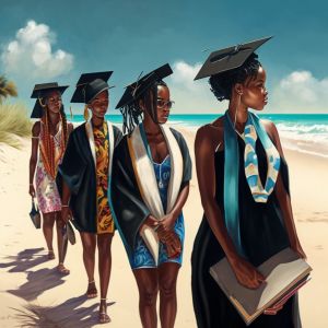 Ladies at the beach after graduation - FuturePastPresent