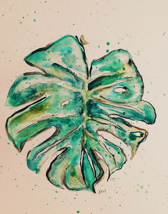 Monstera - BIANCA - Paintings & Prints, Flowers, Plants, & Trees ...