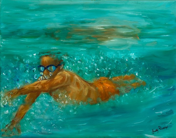 Swimmer - JudyRiouxArt