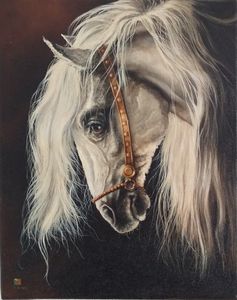 Stipple drawing of horse - Zian Studio - Drawings & Illustration, Animals,  Birds, & Fish, Horses - ArtPal