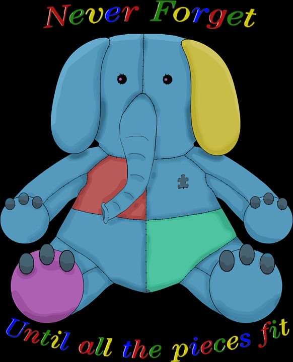 Autism Awareness Elephant - Legendary Loot Designs