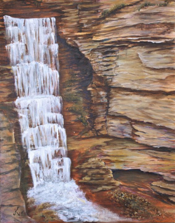 Big Cedar Waterfall - JKettler Art