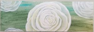 Garden Rose on Green