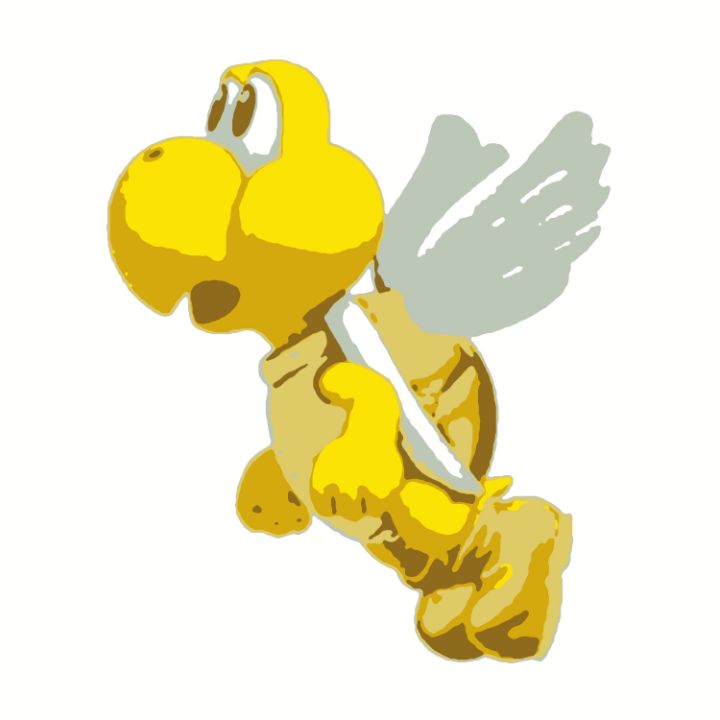 Golden para koopa toopa - pokemon art print