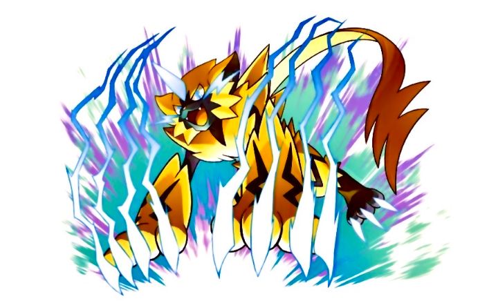 rare Zeraora art from pokemon - pokemon art print