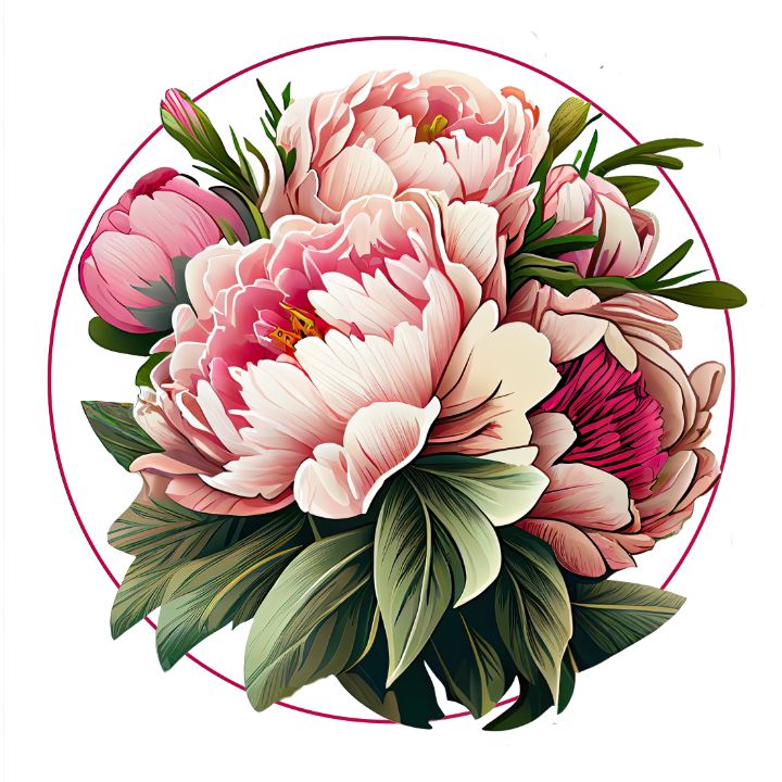 Painting Flowers Freely with Watercolors - Peony and Parakeet