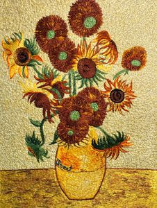 Sunflowers Embroidery - Ouyang Painting