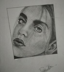 Billie Eilish Sketch - P.B__Arts - Paintings & Prints