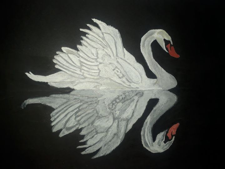 Beautiful Swan Princess Graphic · Creative Fabrica