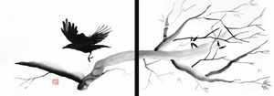 Crow diptych