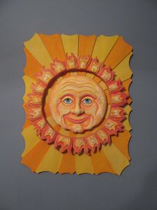 Here comes the sun - Wood carvings by lLenny