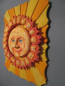 Here comes the sun - Wood carvings by lLenny