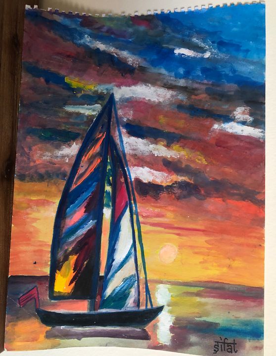 Sailing in the Persian Gulf - Sifat's Strokes - Paintings & Prints ...