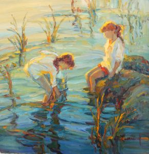 Fishing with #Dad - #FathersDay - Ashu Shendé - Paintings & Prints, People  & Figures, Family & Friends, Father - ArtPal
