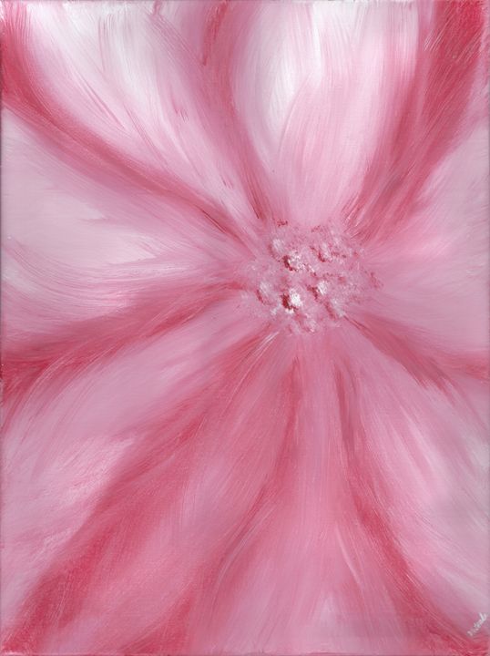 Red white and pink flower - Vatsala Sinha