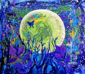 La Luna Floral Abstract - Genevieve Esson Art