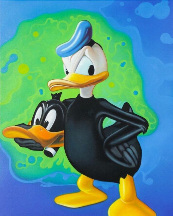 Donald Duck Daffy Duck Artgalleryshop At Paintings Prints Entertainment Movies Disney Movies Artpal