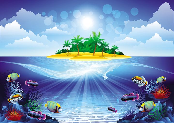 Tropical Island - 3D Elements - Digital Art, Landscapes & Nature