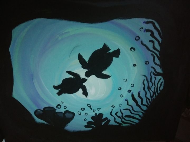 Ocean Turtles - Paintings