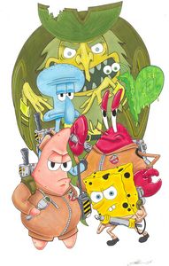 SpongeBob Monday Pants - Ryan RAT Tice - Drawings & Illustration,  Entertainment, Television, Cartoons - ArtPal