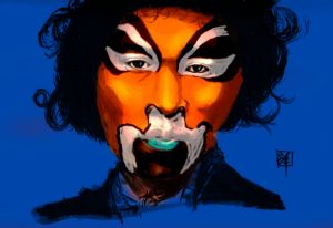 Jimi Hendrix on Mask #003