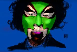 Jimi Hendrix on mask #004