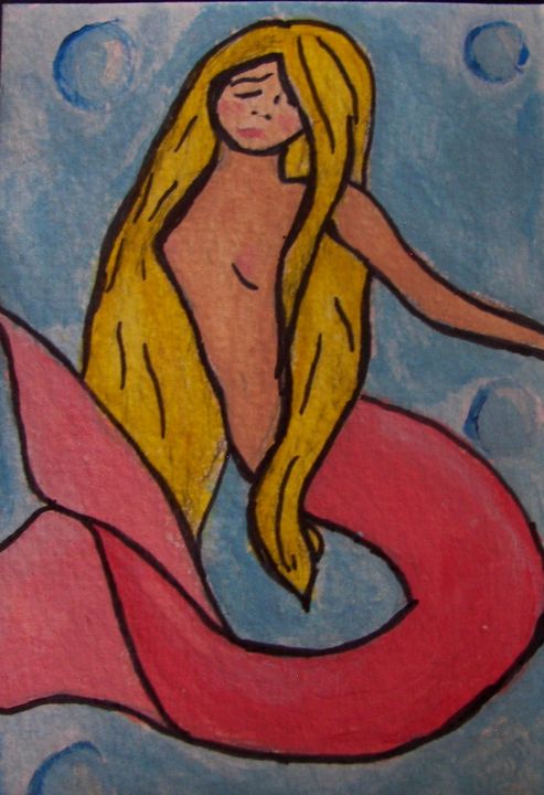 The Sad Mermaid - DeadKat's Art