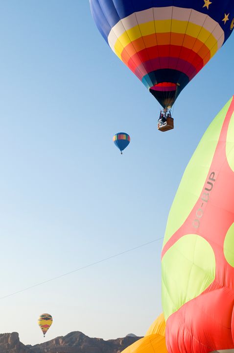 hot air balloon show