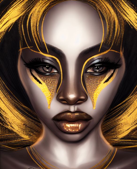 Gold Goddess - Veronica Madison - Digital Art, People & Figures, Female ...