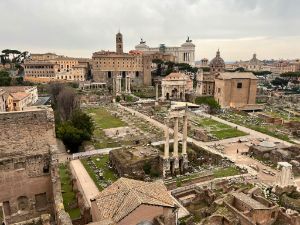The Roman Forum In Rome Italy