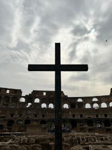 The Cross at The Colosseum in Rome
