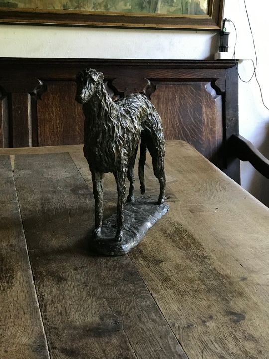 Deerhound - statue de chien à accrocher au mur Art Dog FR
