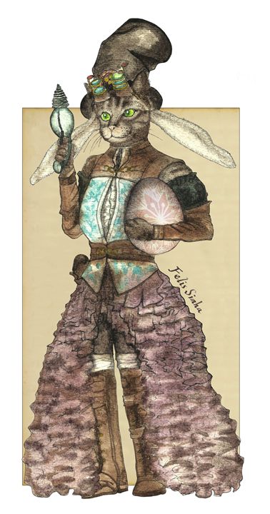 Lady Easter Rabbit Cat - Felis Simha