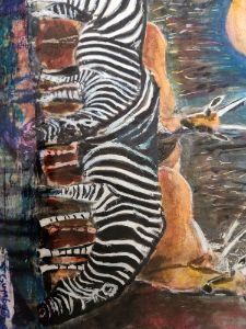 Zebra's And antelopes