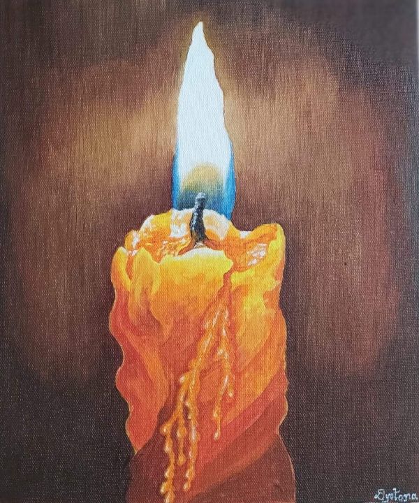 Candle flame - Insight - Paintings & Prints, Still Life, Other