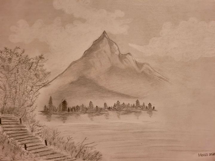 Mountain Pencil Drawing Images - Free Download on Freepik