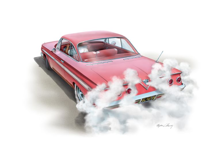 Chevy Burnout - Byron Chaney's Illustration and Design